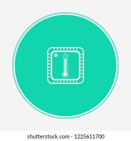 Cpu overheat vector icon sign symbol