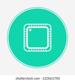 Cpu overheat vector icon sign symbol