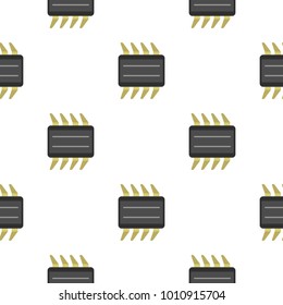 CPU pattern seamless flat style for web vector illustration