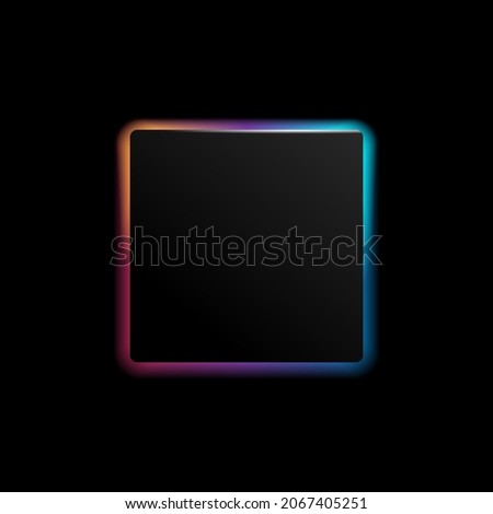 CPU presentation vector mock-up - for new model of microchip, with decorative colourful backlight