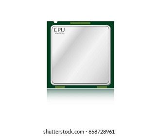 CPU Processor icon on the isolate background.