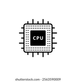 CPU Processor icon vector design templates simple and modern