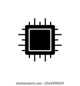 CPU Processor icon vector design templates simple and modern