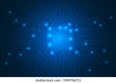 CPU quantum high quality futuristic technology abstract background.