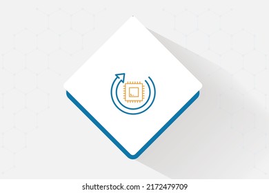 CPU Rendering icon vector design
