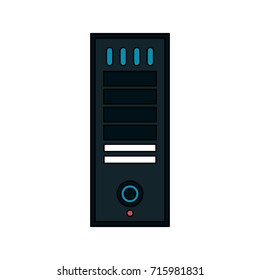 cpu tower icon image 