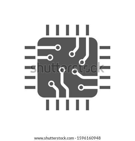 Cpu transparent icon. Cpu symbol design. Simple element vector illustration. Flat style. EPS 10
