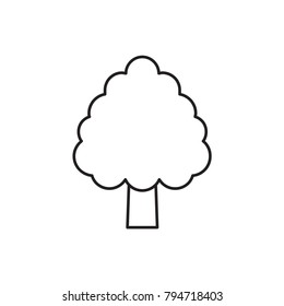 CPU in tree icon illustration isolated vector sign symbol