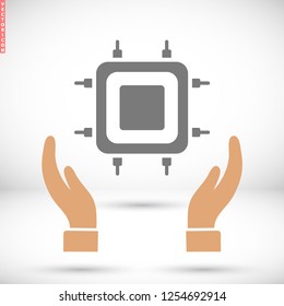 Cpu  vector icon