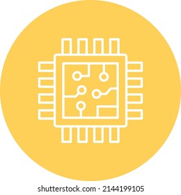 Cpu vector icon. Can be used for printing, mobile and web applications.