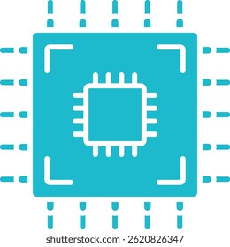 Cpu vector icon. Can be used for printing, mobile and web applications.