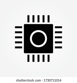 Cpu vector icon, Vector EPS 10 illustration style