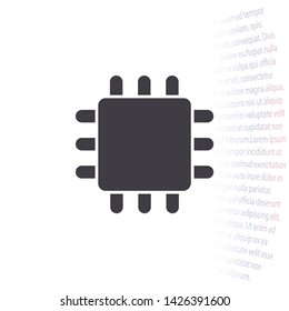 CPU Vector icon . Lorem Ipsum Illustration design