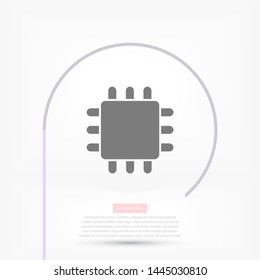 CPU Vector icon . Lorem Ipsum Illustration design