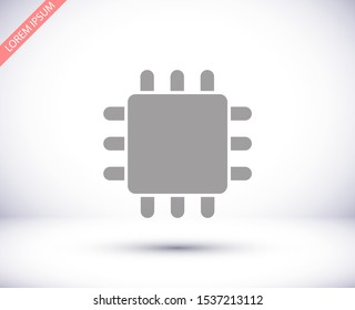 CPU Vector icon . Lorem Ipsum Illustration design