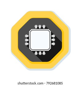 CPU Warning sign illustration
