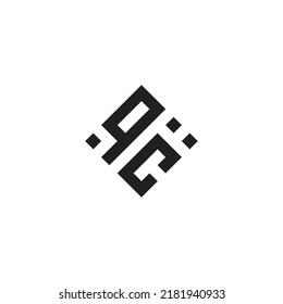 CQ abstract geometric concept logo in high quality professional design that will be best for street style