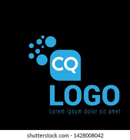 CQ company linked letter logo concept. Designed for your web site design, logo, app, UI.CQ initial logo design