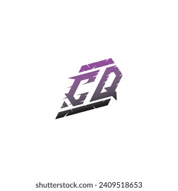 CQ initial esport logo inspiration ideas for gaming team, youtube, twitch