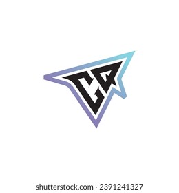 La combinación de letras CQ genial, el soporte de logotipo o el logotipo inicial de juegos como un diseño de concepto inspirador