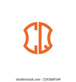 CQ letter logo creative design with vector graphic, Abc simple and modern logo design.