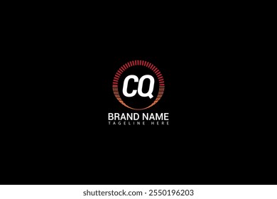 Letra CQ logotipo Creative Design. Vetor de conceito exclusivo de logotipo de monograma CQ. CQ criativo moderno plano abstrato iniciais letra logotipo.