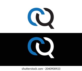 CQ Letter Logo Design Creative Modern Vector.