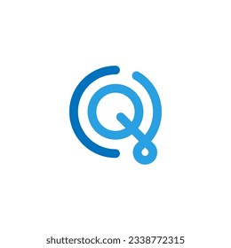 CQ-Brief-Logo-Design, CQ Monogram-Initialen Buchstaben Logo-Konzept, kreativ, Symbol, Vektorgrafik