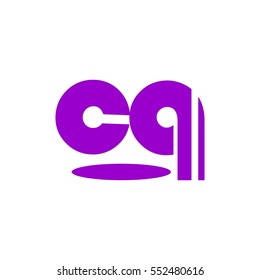 cq letter logo vector