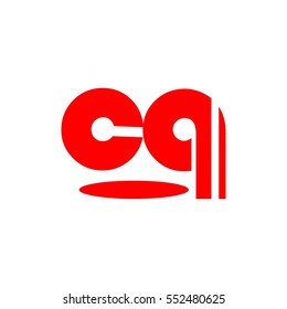 cq letter logo vector