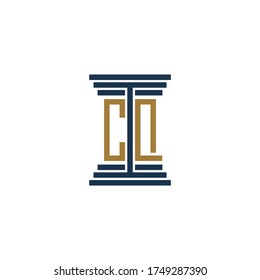 cq logo design vector icon symbol
