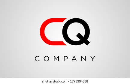 CQ Logo Letter Design Vector
