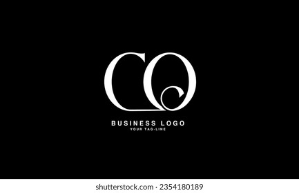 CQ, QC, monograma del logotipo de las letras abstractas