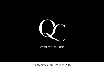 CQ, QC, C, Q abstract letters logo monogram