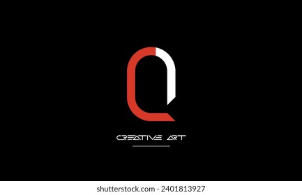 CQ, QC, C, Q abstract letters logo monogram