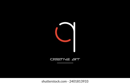 CQ, QC, C, Q abstract letters logo monogram