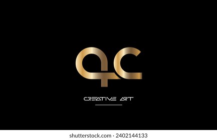 CQ, QC, C, Q abstract letters logo monogram