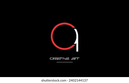 CQ, QC, C, Q abstract letters logo monogram