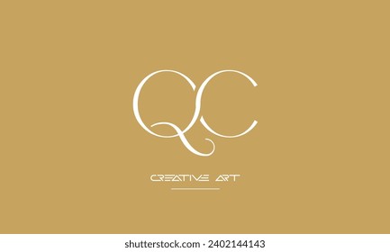 CQ, QC, C, Q abstract letters logo monogram