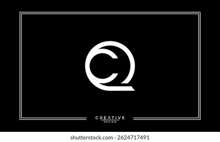 CQ, QC, C, Q, Abstract Letters Logo Monogram