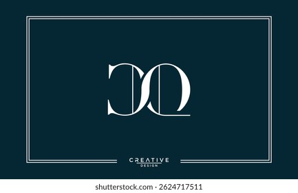 CQ, QC, C, Q, Letras abstratas Monograma de logotipo