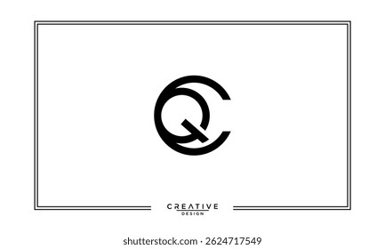 CQ, QC, C, Q, Abstract Letters Logo Monogram