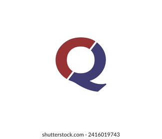 CQ QC logo design vector template