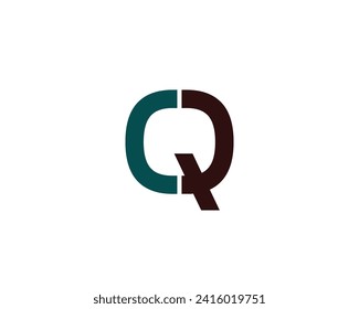 CQ QC logo design vector template
