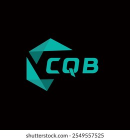 Logotipo minimalista creativo de la letra de CQB. Diseño de logotipo de letra de alfabeto de iniciales de Vector únicas CQB 
