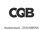 CQB logo design template with strong and modern bold text. Initial based vector logotype featuring simple and minimal typography. Trendy company identity ideal for businesses brand presence.