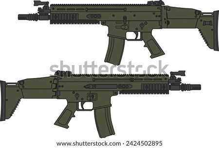 CQC - assault rifle - illustrator