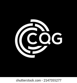 CQG letter logo design on black background. CQG creative initials letter logo concept. CQG letter design.
