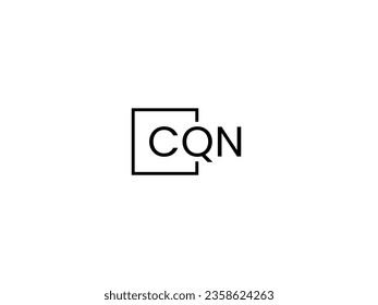 CQN Letter Initial Logo Design Vector Illustration