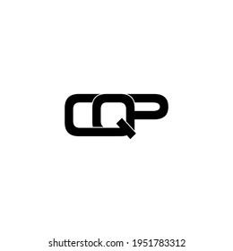cqp letter original monogram logo design